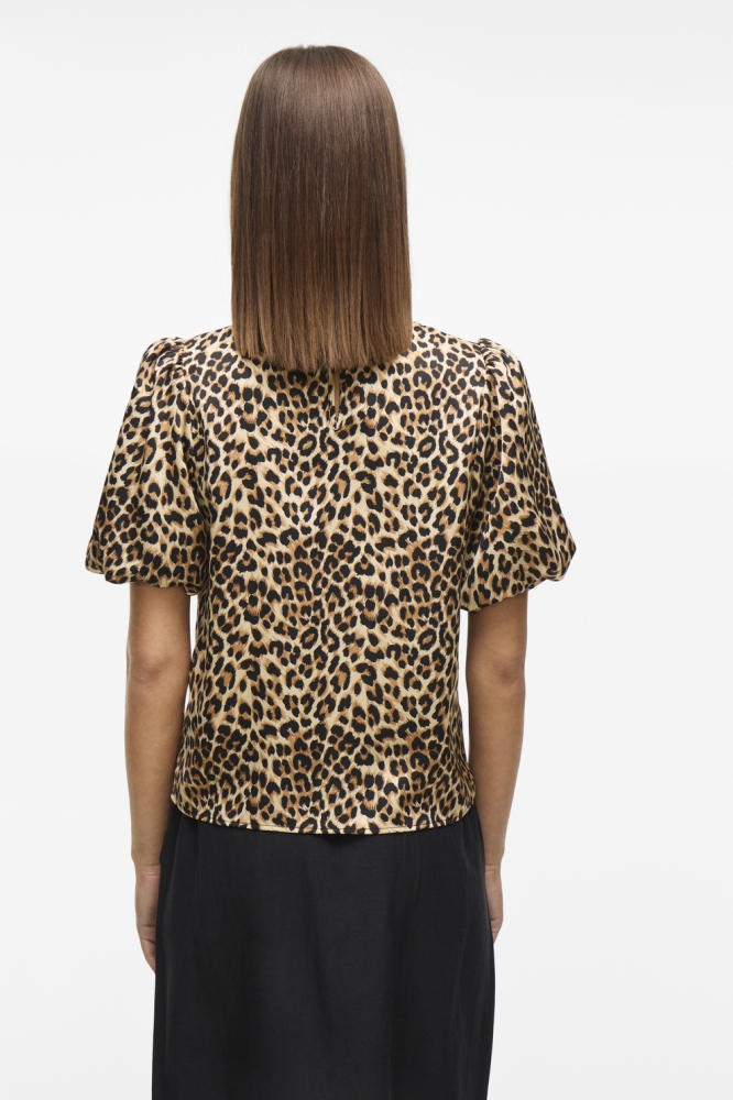 VIELLETTE 2/4 SATIN PUFF TOP - NOOS 14107986 CARAMEL CAFE